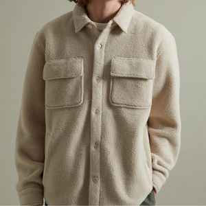 Standard Cloth Piled Men’s Fleece Shirt Jacket, Small